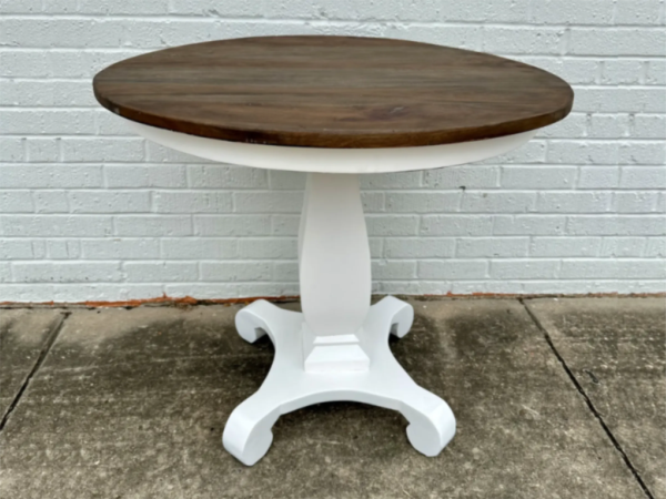 Parish Round Footed End Table